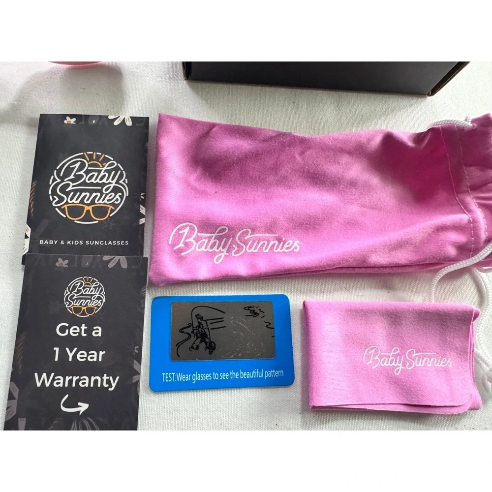 Baby Sunnies Pink Polarized Sunglasses with Adjustable‎ Strap and Case